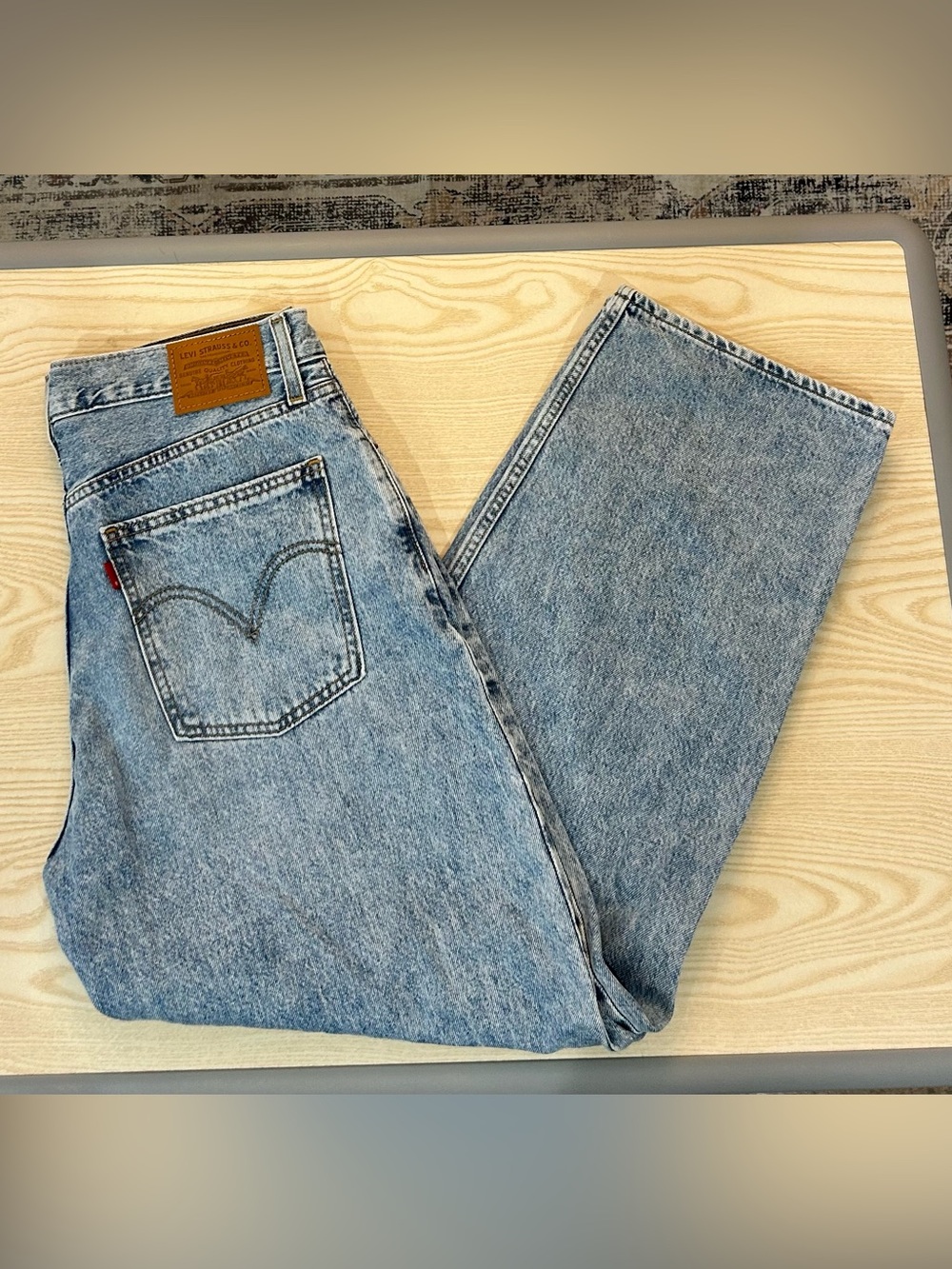 Levi's Women's Light Blue Baggy Dad Jeans